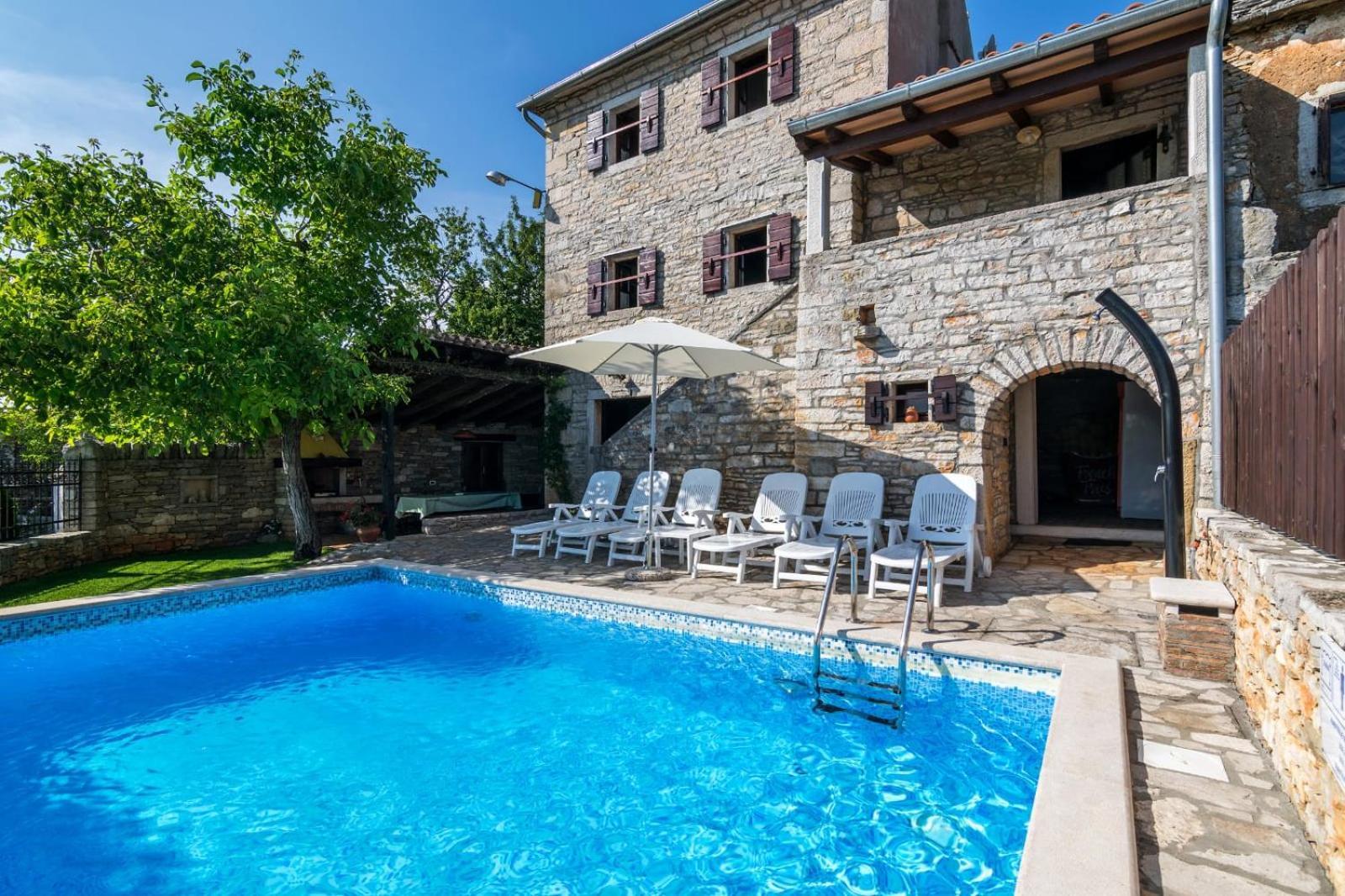 Rustic Villa Marija With Panoramic View In Zrenj Exterior foto