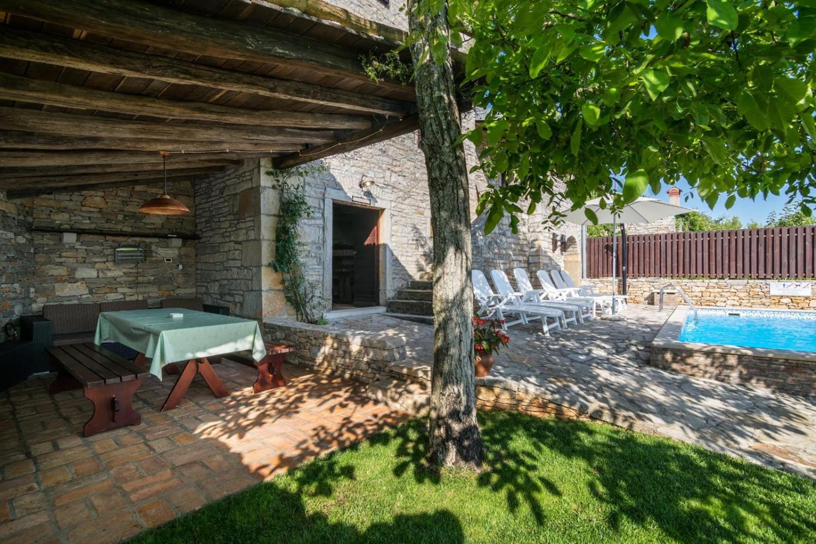 Rustic Villa Marija With Panoramic View In Zrenj Exterior foto