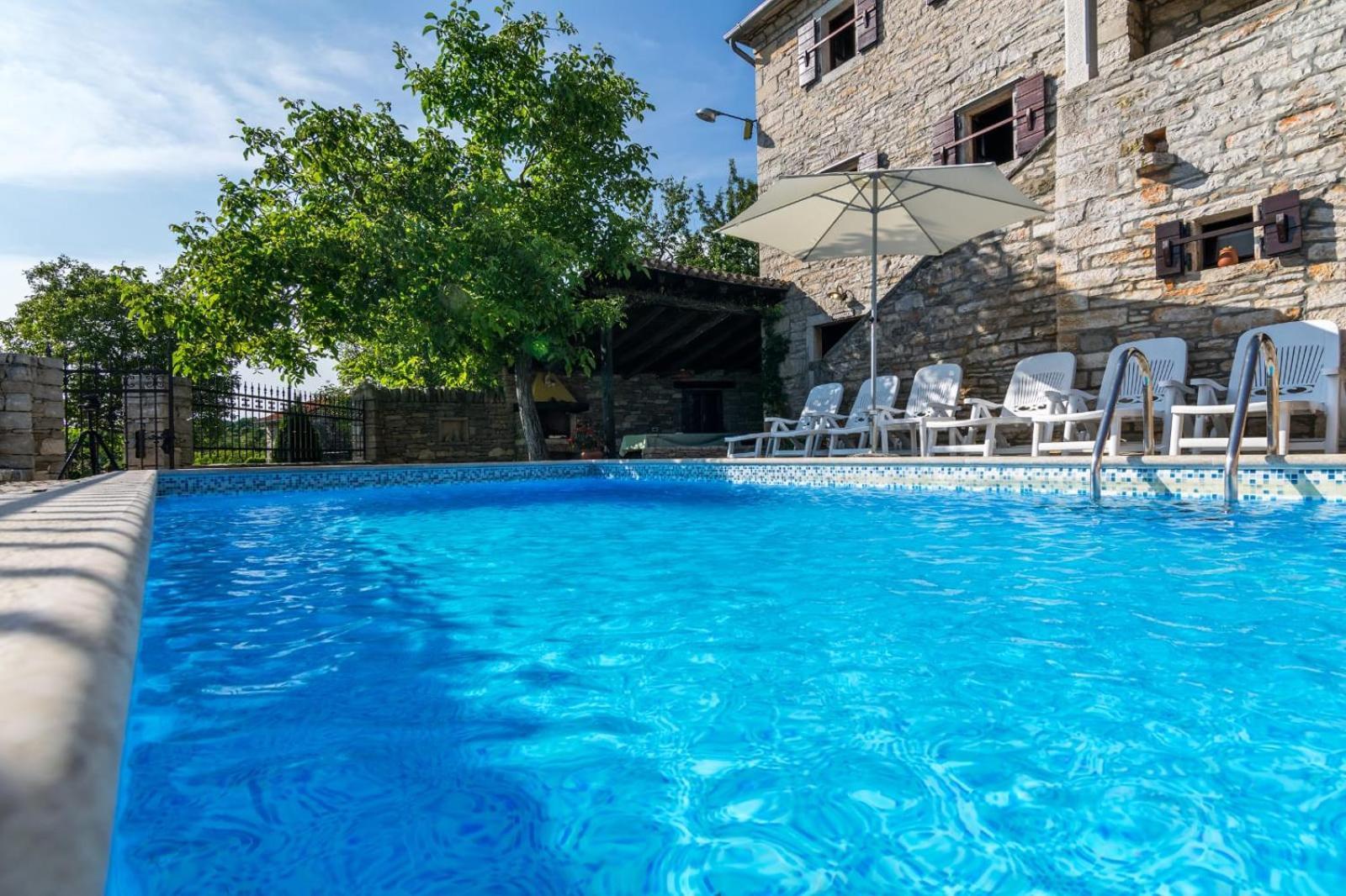Rustic Villa Marija With Panoramic View In Zrenj Exterior foto